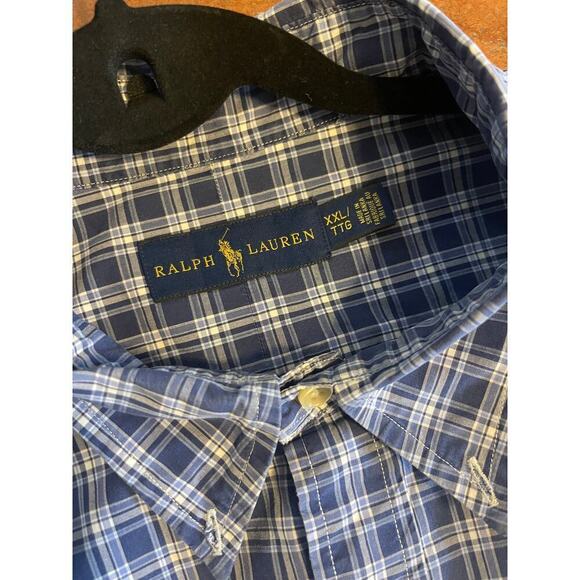 Ralph Lauren Men's Check Button Down Cotton Shirt Size XXL - Picture 4 of 6